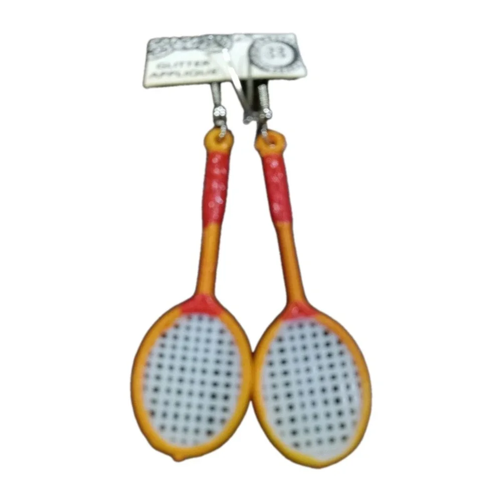 TENNIS‎ RACKET EARRINGS Racquetball  2 Pairs One For You One For A Friend Gift